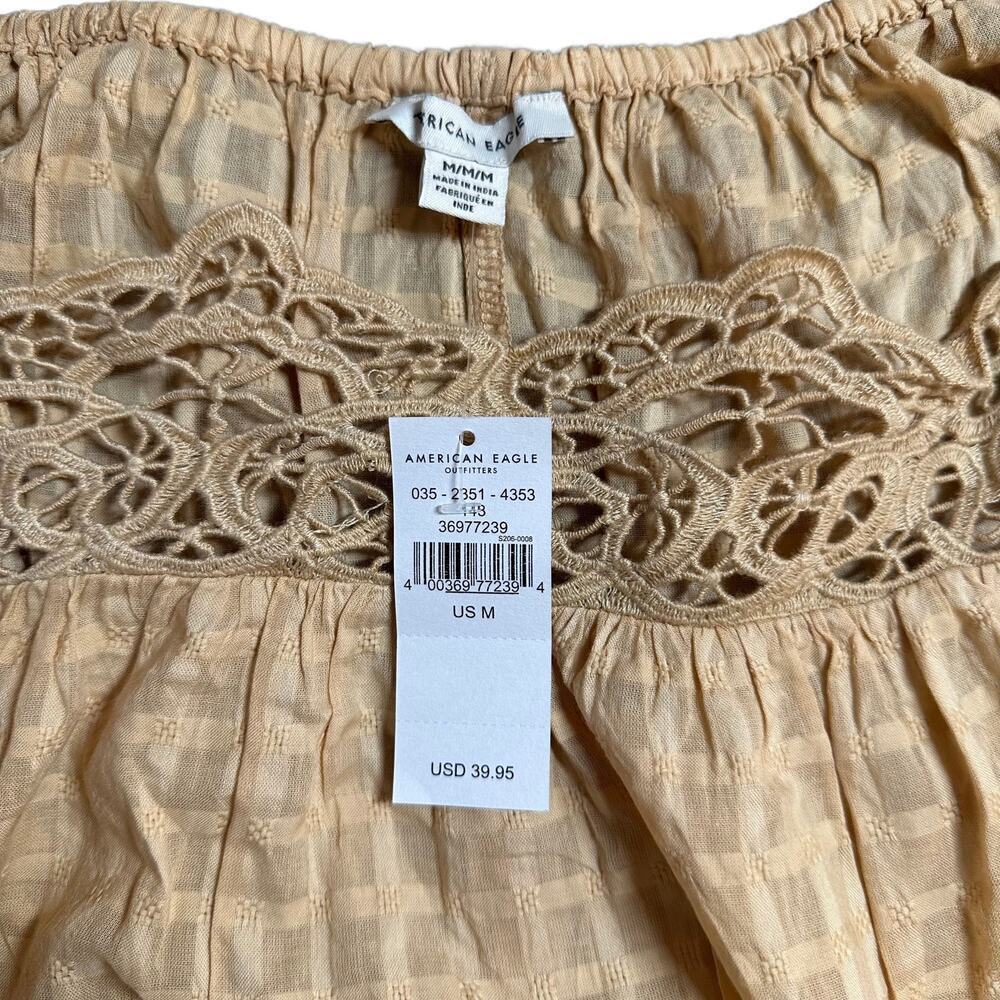 NWT American Eagle Flowy Side-Tie Spaghetti Strap Tank - Sunshine Vibes ☀️ - Picture 6 of 8